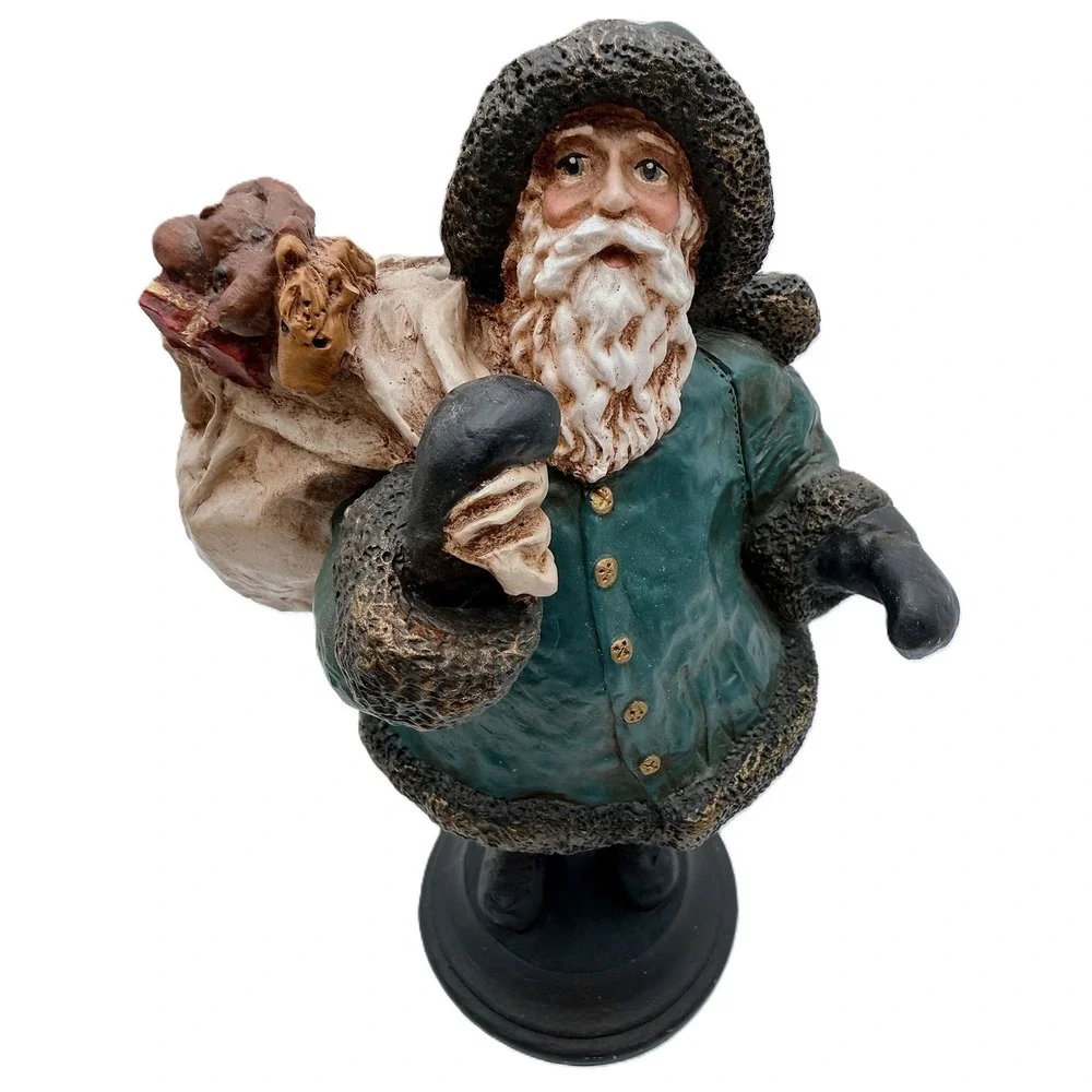 Vintage 1992 Delpha Jensen Artist Folk Art Santa 10
